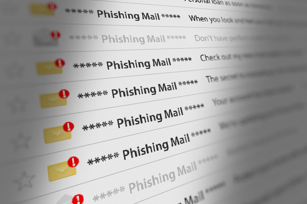 Immagine di attacco phishing
