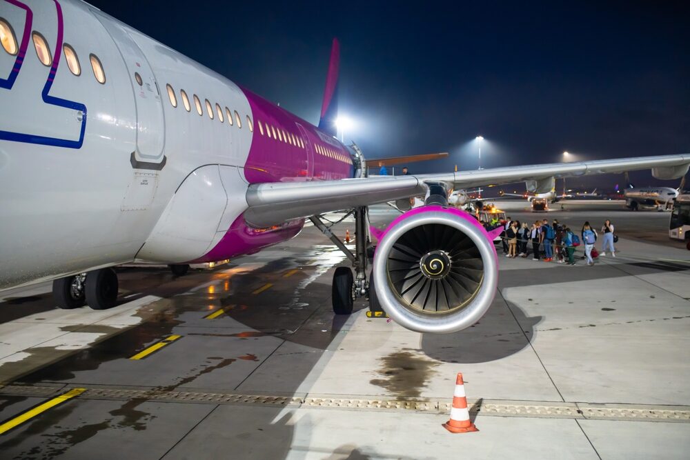 Wizz Air in volo