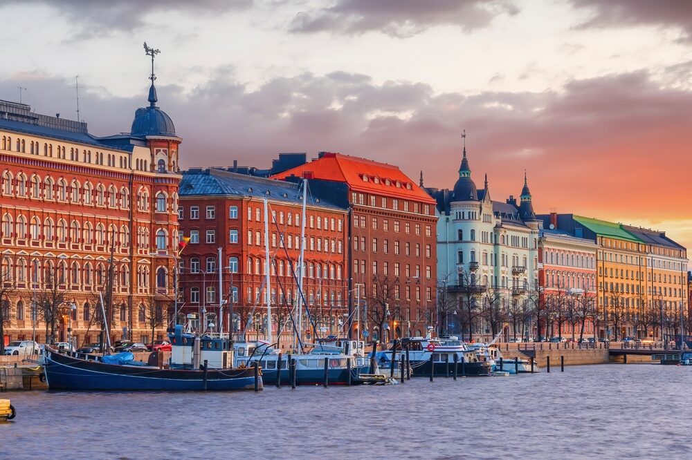 Rappresentazione grafica delle connessioni elettriche in Finlandia